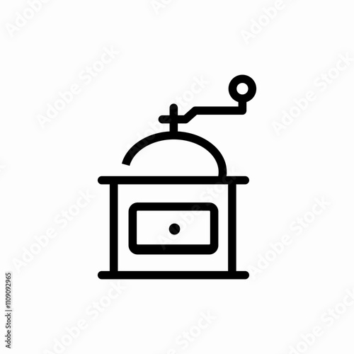 coffee grinder icon sign vector