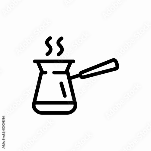 turkish coffee icon sign vector
