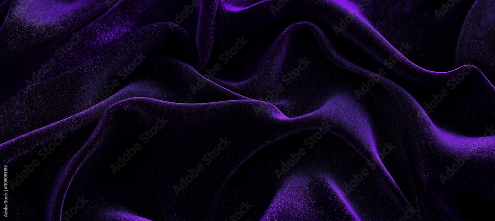 Fototapeta premium Plush Velvet Texture in Purple
