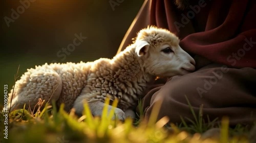 Jesus Saving the Lost Lamb
