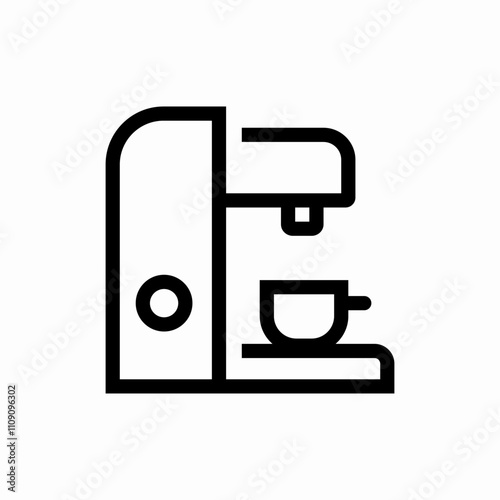 coffee machine icon sign vector