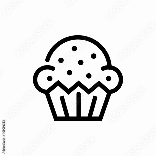 cup cake icon sign vector