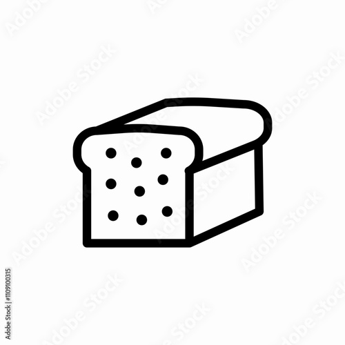 loaf of bread icon sign vector