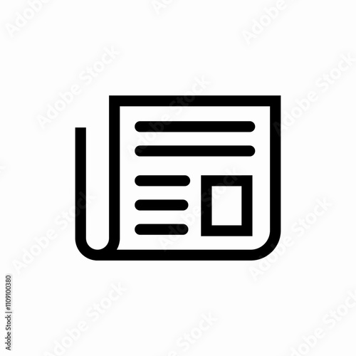 news paper icon sign vector