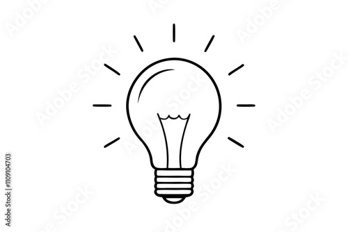 Bright Idea Illumination Lightbulb Innovation Concept Design Inspiration Solution