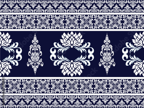 Seamless traditional background design. native pattern Tribal pattern graphics, black and white pattern