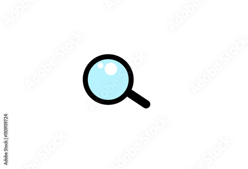 Magnifier vector icon, for mobile, web and design
