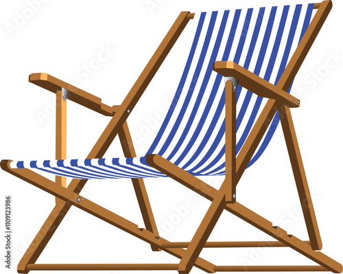 beach chair vector