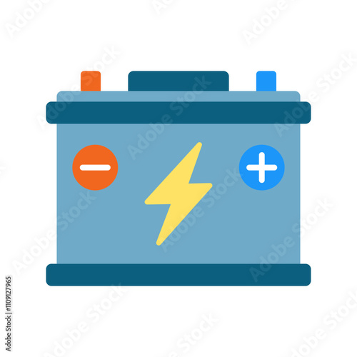 Battery accumulator. Car battery icon.