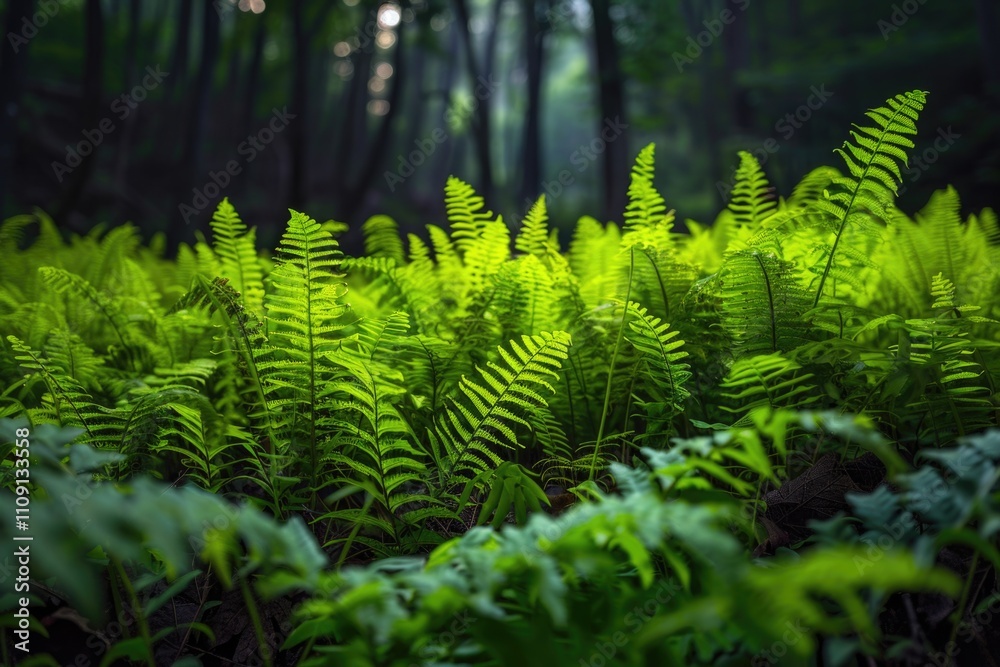 A dense forest with abundant greenery A dense forest with abundant greenery