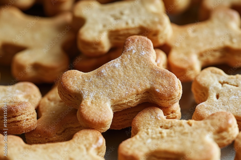 Fototapeta premium A close-up shot of a dog bone-shaped cookie, perfect for food or pet-related uses