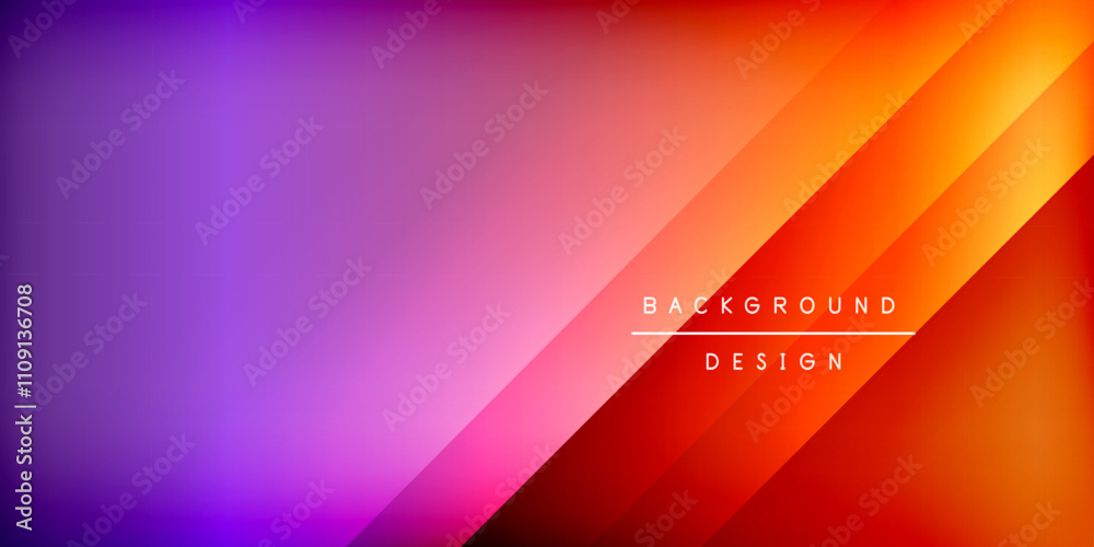 Obraz premium Dynamic shadow lines geometric shapes