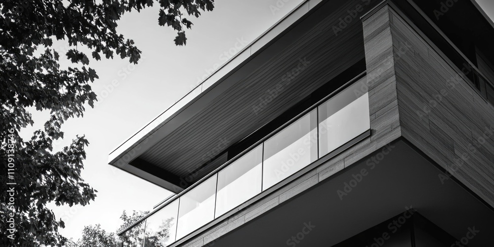Black and white photo of an old building Black and white photo of an old building