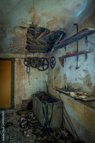 The abandoned theater in Spain