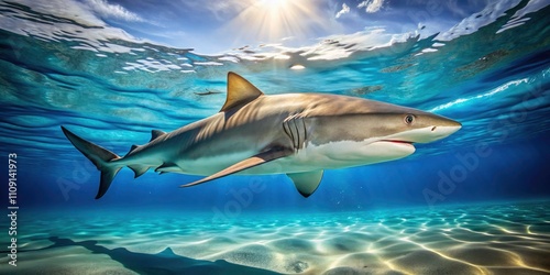 Lemon Shark Photography: High-Resolution Images of Negaprion brevirostris in Natural Habitat photo