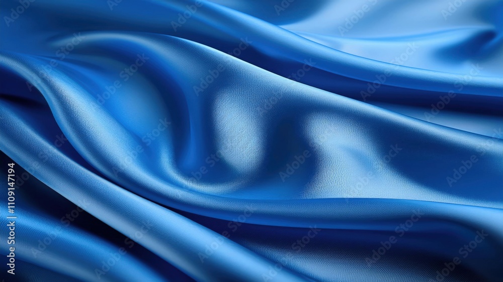 Obraz premium Purple And Blue Satin Gradient Waves