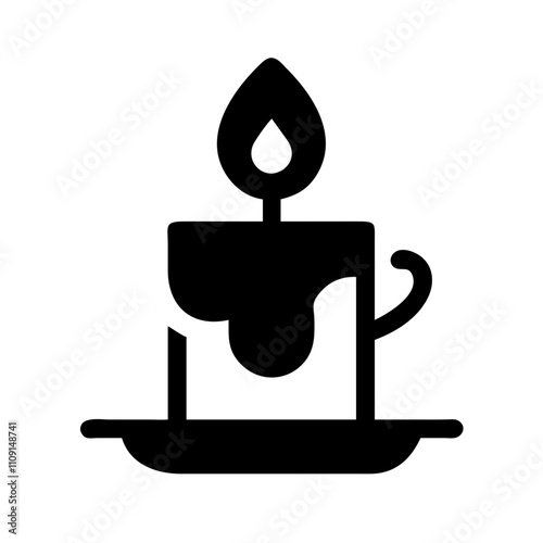 Valentine Thoughtful: Candle Icon