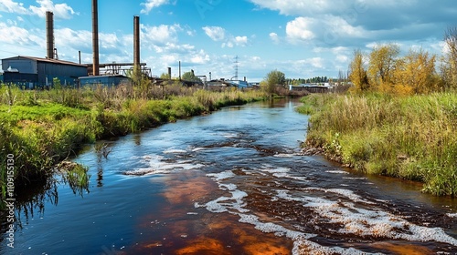 Copper Stained River from I...