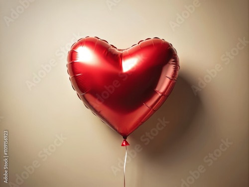 Glossy Red Heart Balloon for Celebrations - Perfect for Anniversaries, Weddings, Birthdays, and Valentine's Day Parties - Love Symbol and Party Decoration