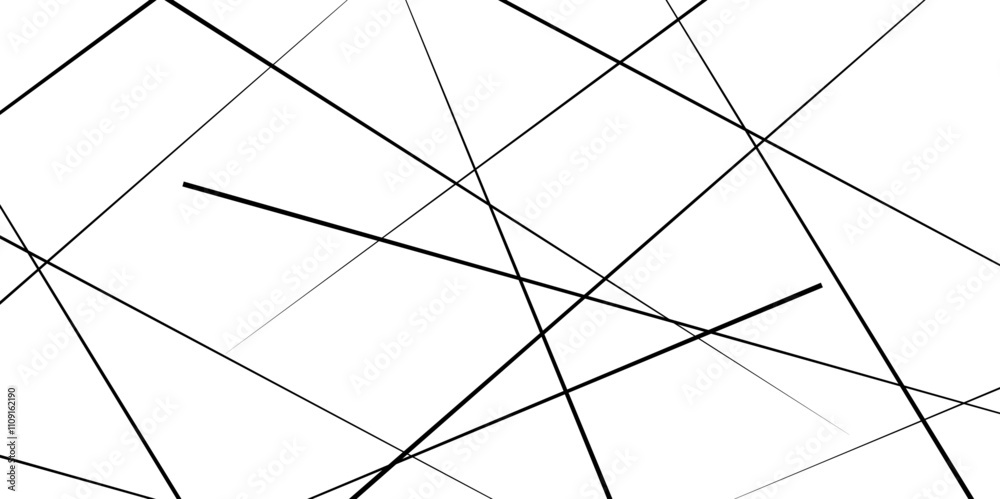 Random diagonal line on white background. Black line, Can be used in cover design, Abstract black random chaotic liens with many squares and triangles shape background. Random diagonal line on white background. Black line, Can be used in cover design, Abstract black random chaotic liens with many squares and triangles shape background.