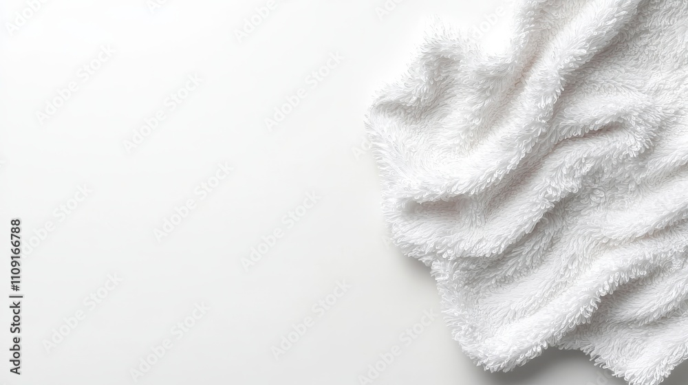 Soft White Bath Towel Fluffy Texture Soft White Bath Towel Fluffy Texture