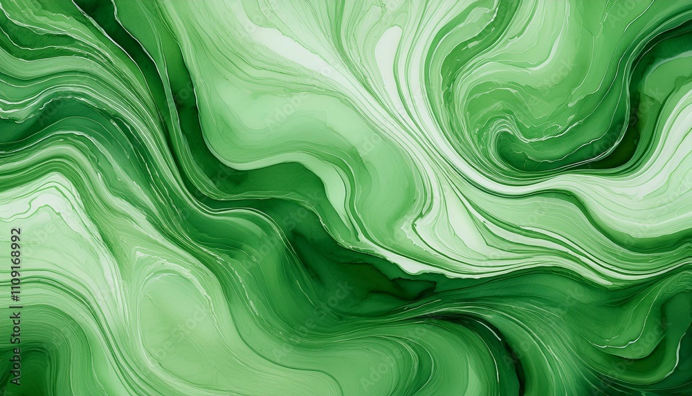 Fototapeta premium green watercolor marble wallpaper background