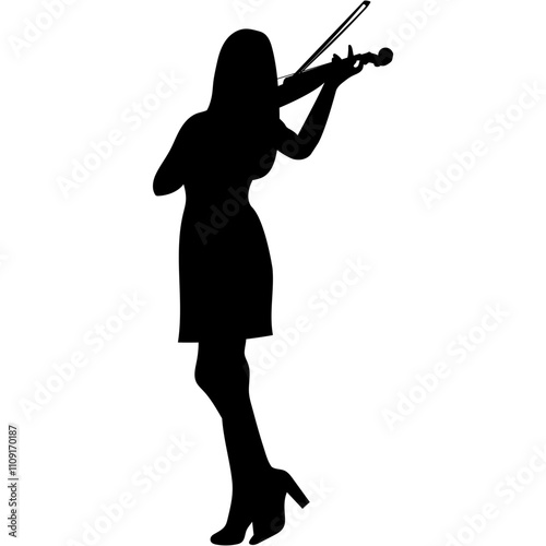 Jazz Musician Silhouette. Musicians vector silhouettes. 