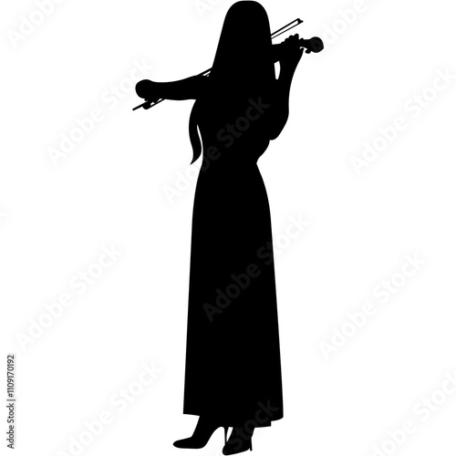 Jazz Musician Silhouette. Musicians vector silhouettes. 