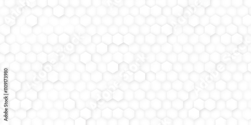 Hexagon Beehive honeycomb pattern wall black and white, Hexagon isolated clipping path horizontal for design honeycomb texture for pattern