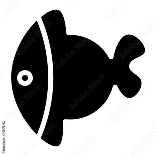 Fins Fish Animal Glyph Icon