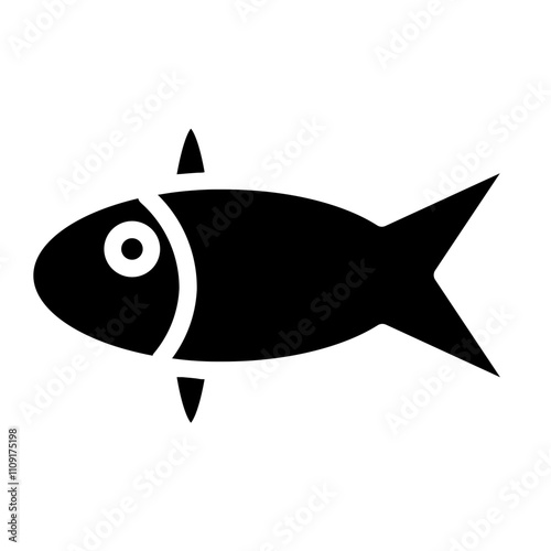 Fins Fish Animal Glyph Icon