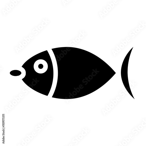 Fins Fish Animal Glyph Icon