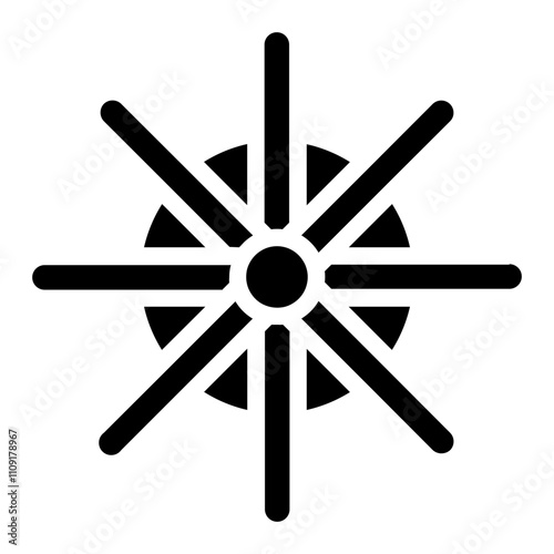 Chakra Dharma Religion Glyph Icon