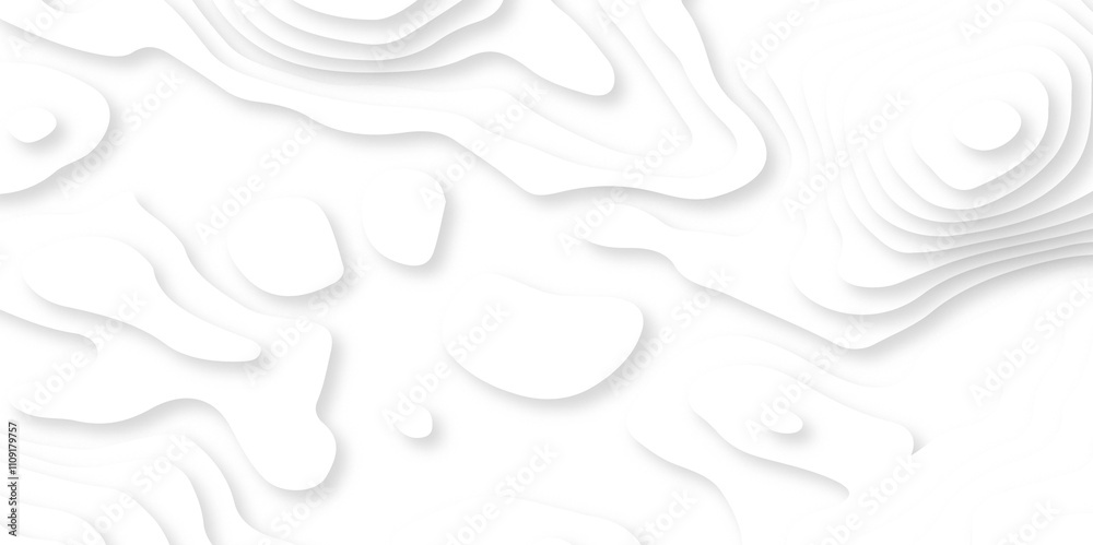 White paper cut decoration textured with wavy layers 3d topography relief background. Abstract white papercut background. Realistic papercut texture with wavy layers. White paper cut decoration textured with wavy layers 3d topography relief background. Abstract white papercut background. Realistic papercut texture with wavy layers.