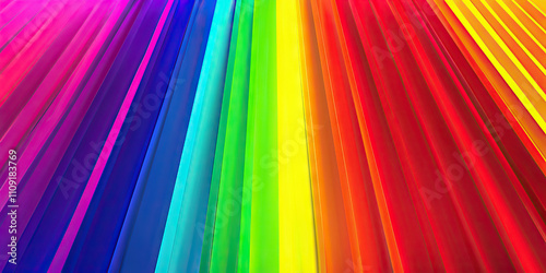 Rainbow Bright: A full spectrum of colors arranged in a rainbow gradient creates a rainbow bright theme. This scheme is often used in LGBTQ+ pride events photo