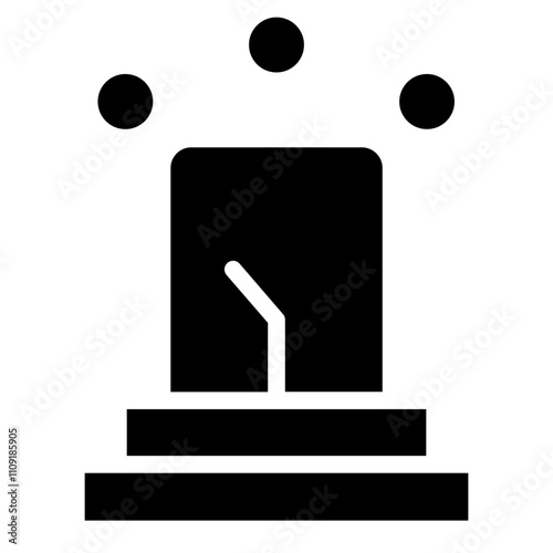 Alert Police Light Glyph Icon