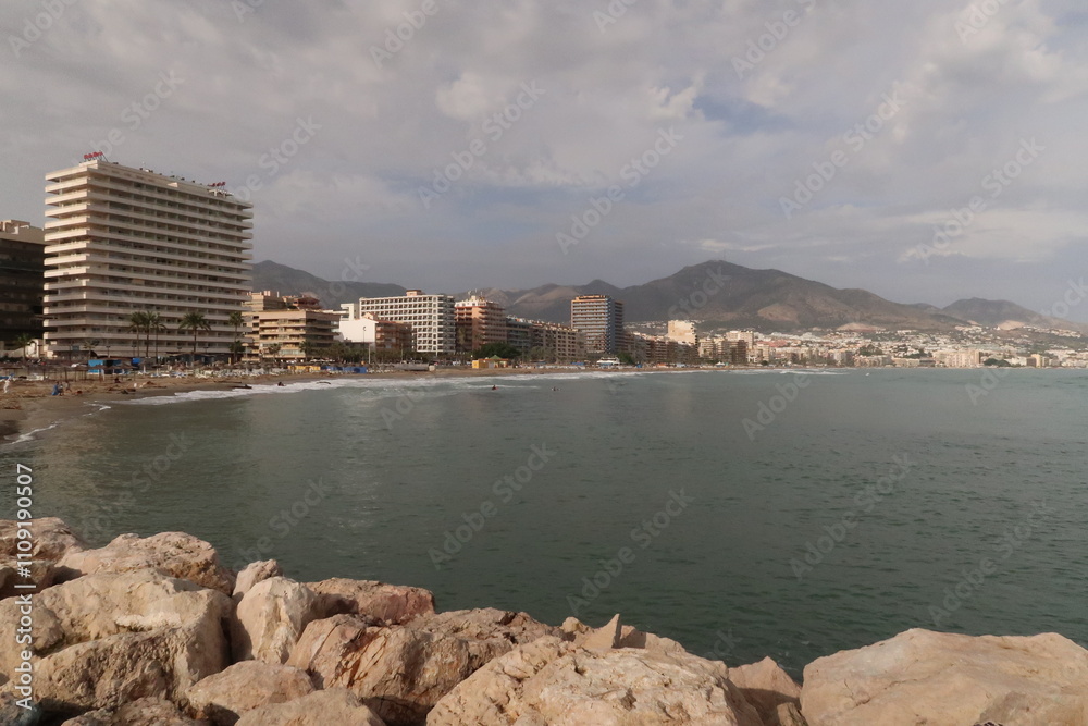 Fototapeta premium Coastline of Fuengirola in Spain