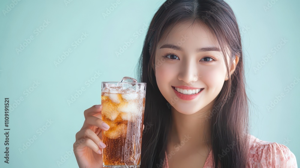 Refreshing Drink Delight with Happy Smiles Refreshing Drink Delight with Happy Smiles