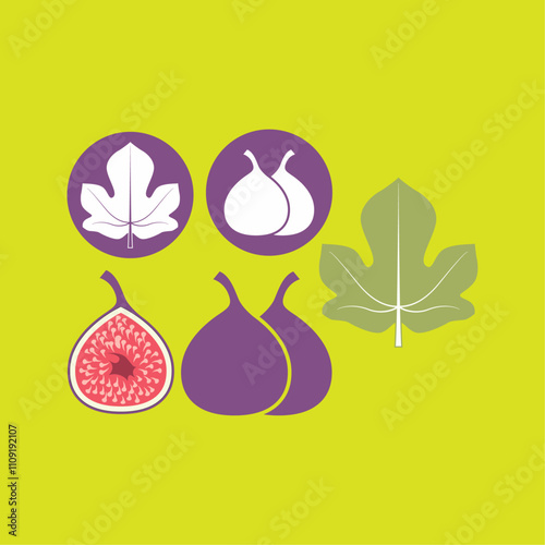 Fig vector design element icon symbol