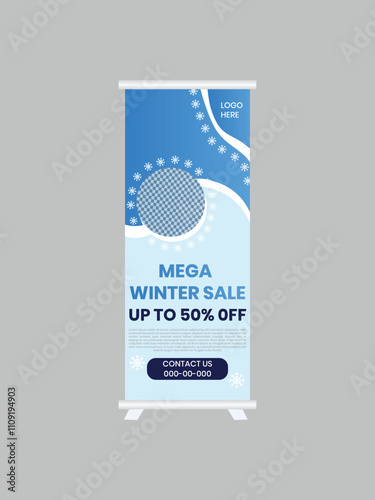 winter web banner kit template