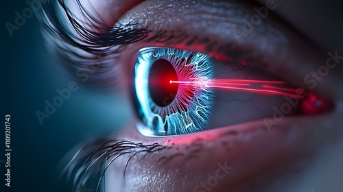 Femtosecond Laser Eye Surgery, Advanced technology precisely reshapes corneas, enhancing vision with minimal recovery time and improved outcomes. photo