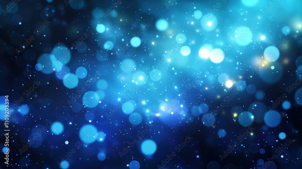 Abstract blue bokeh lights on a dark background Abstract blue bokeh lights on a dark background