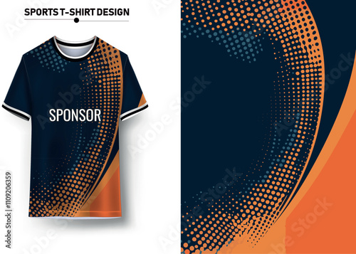 Sports t-shirt jersey design concept, sports jersey concept with front and back view for Soccer, Cricket, Football, Volleyball, Rugby, tennis, gaming, basketball, golf, badminton and e-sports uniform