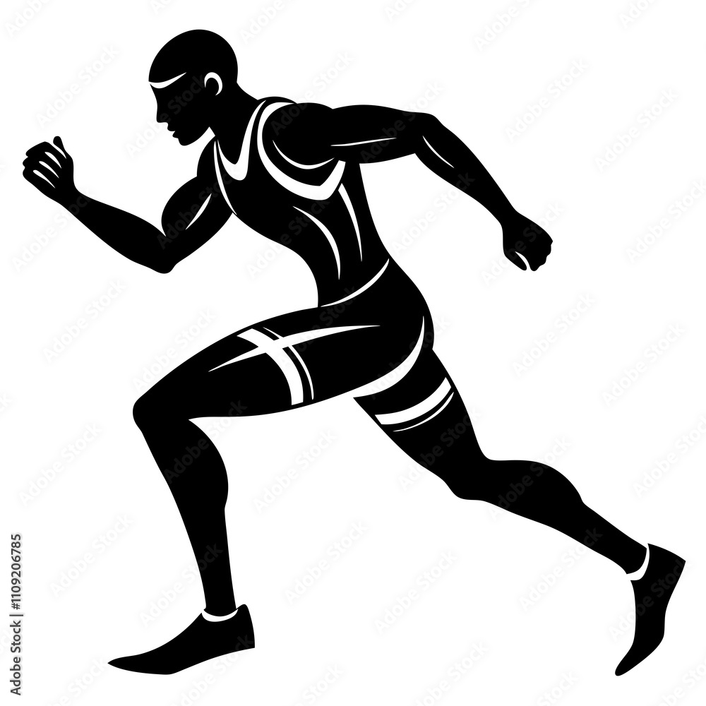 man running silhouette man running silhouette