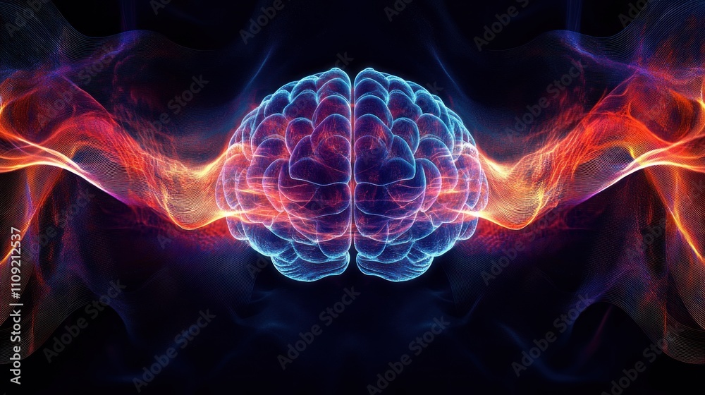 Obraz premium Abstract Concept of Enhanced Cognitive Function