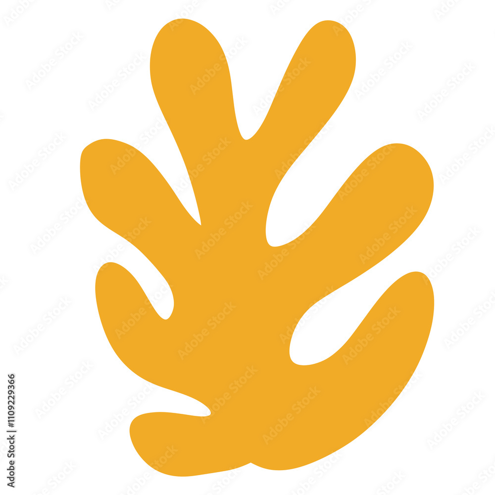 Organic shape of plant illustration Organic shape of plant illustration