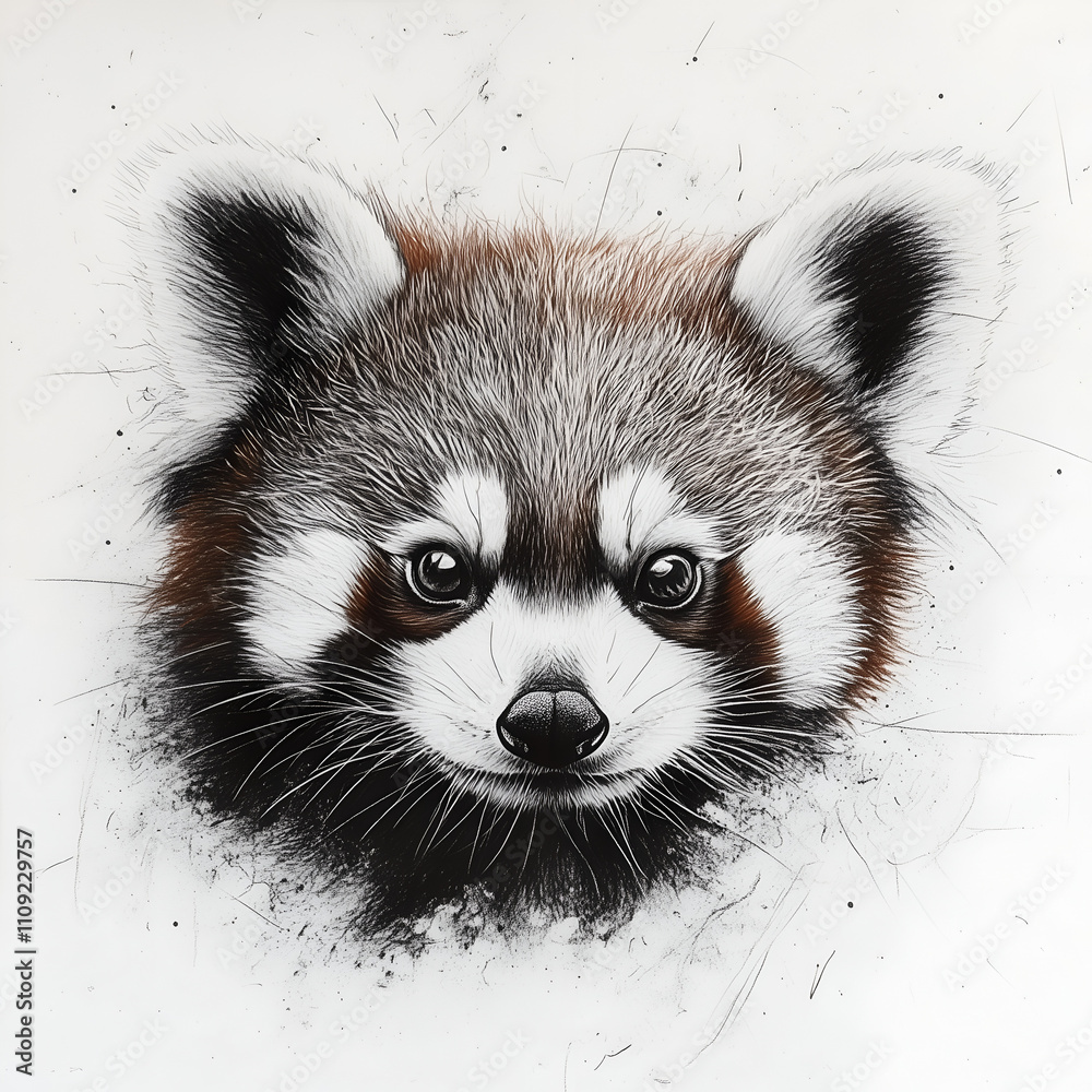 Obraz premium close up of a raccoon isolated on white