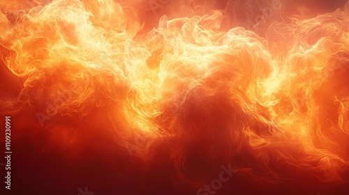 Abstract Flames in Vibrant Orange and Yellow Hues Creating a Dynamic, Fiery Background Filled with Energy and Movement for Visual Impact photo