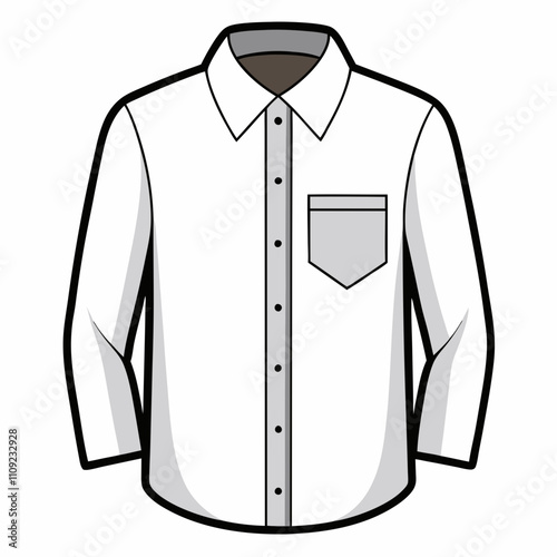 white shirt illustration