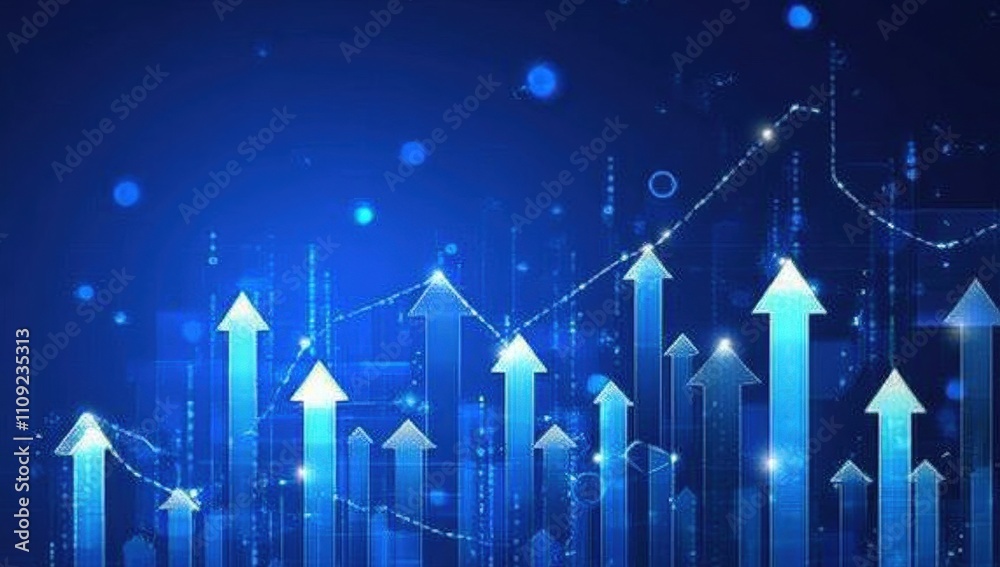 Visual imagery depicts positive progress in the financial industry. Visual imagery depicts positive progress in the financial industry.